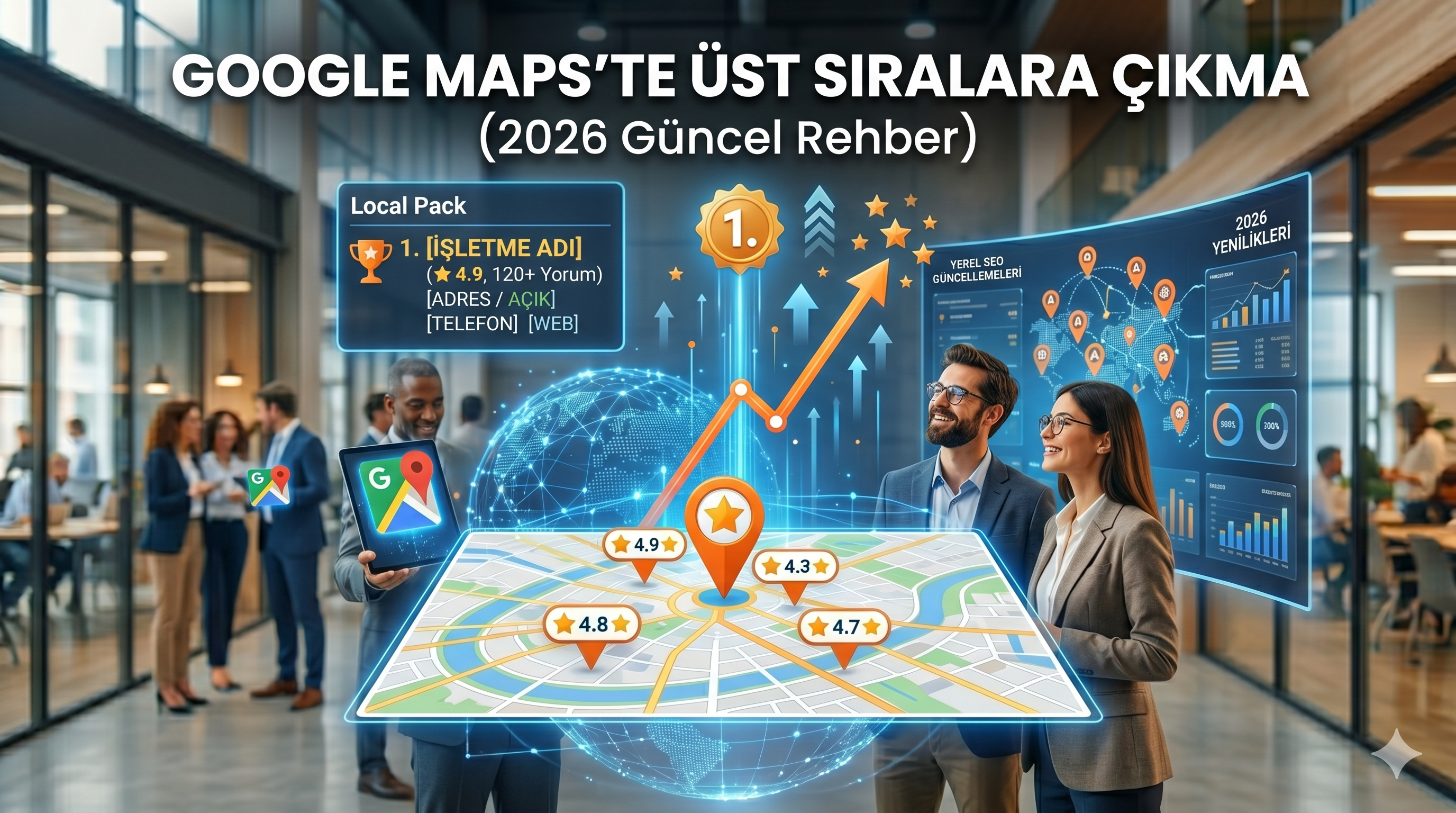Google Maps’te Üst Sıralara Çıkma (2026 Güncel Rehber)